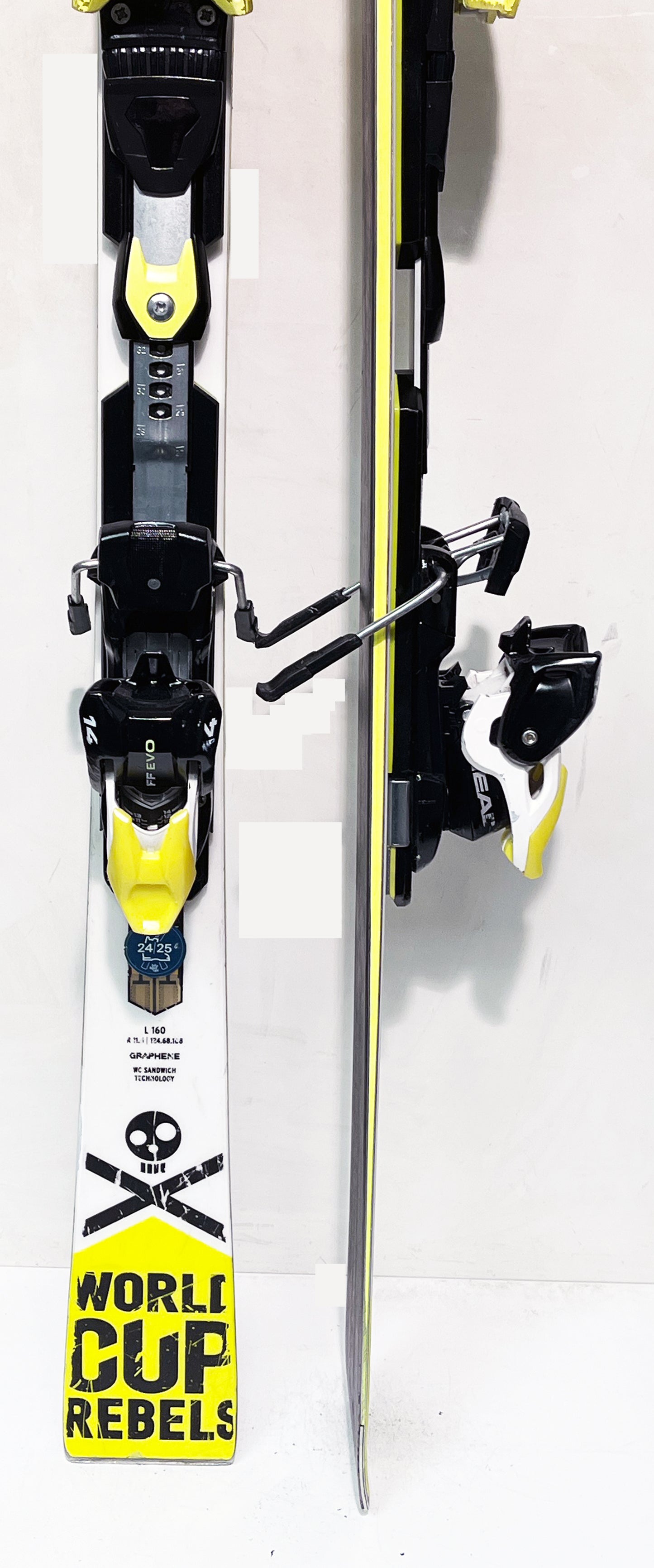 HEAD WORLDCUP REBELS i SL 160 cm; Slalom Rennski mit Platte