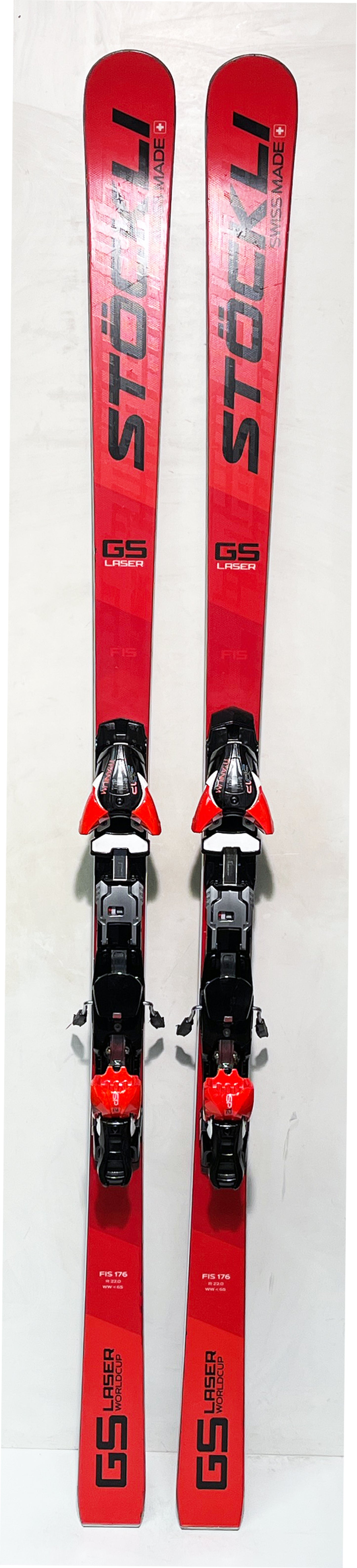 Stöckli LASER GS WORLDCUP FIS 176 cm; FIS Rennski mit Platt