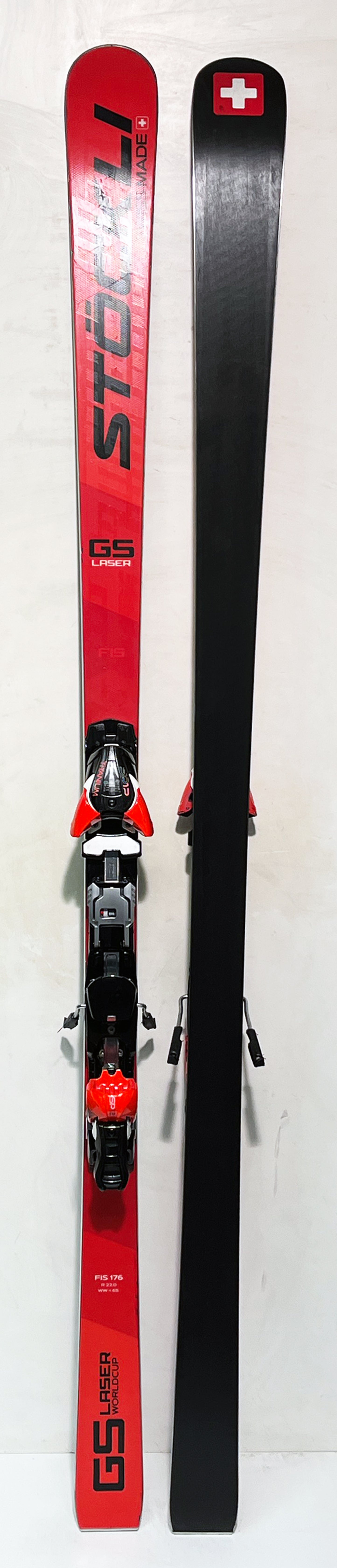 Stöckli LASER GS WORLDCUP FIS 176 cm; FIS Rennski mit Platt