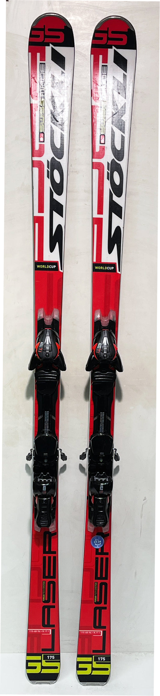 Stöckli LASER GS WORLDCUP 175 cm; GS Rennski mit Platte