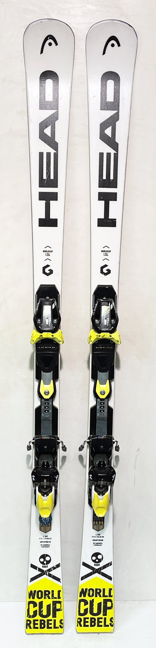 HEAD WORLDCUP REBELS i SL 160 cm; Slalom Rennski mit Platte