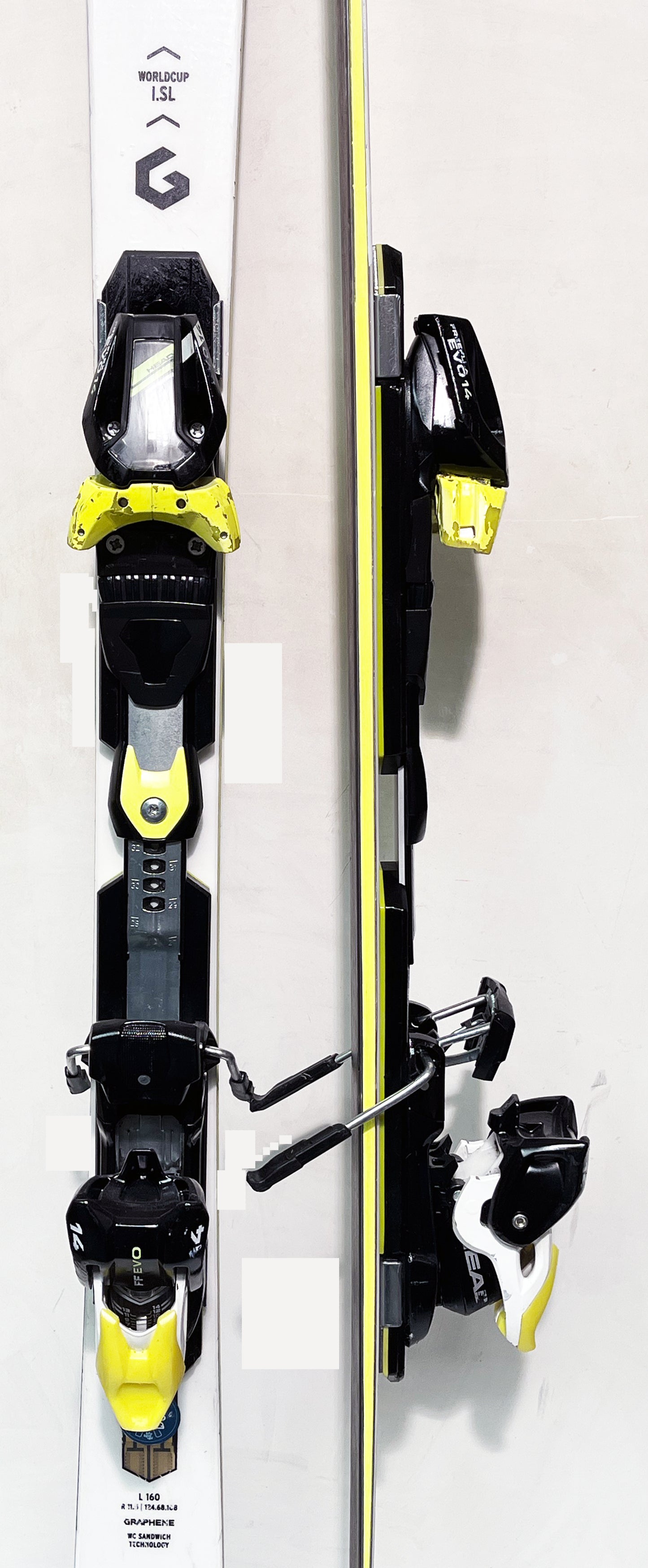 HEAD WORLDCUP REBELS i SL 160 cm; Slalom Rennski mit Platte