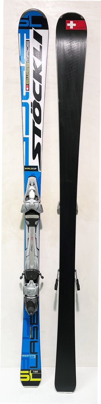 Stöckli LASER SL WORLDCUP 160 cm Slalom RENNSKI mit Platte