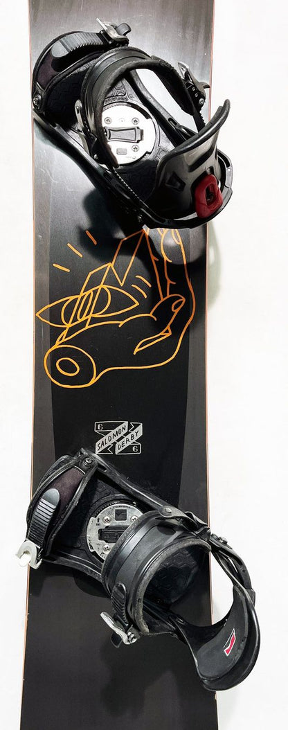 Snowboard Salomon DERBY  165 cm; Holzkern-Konstruktion